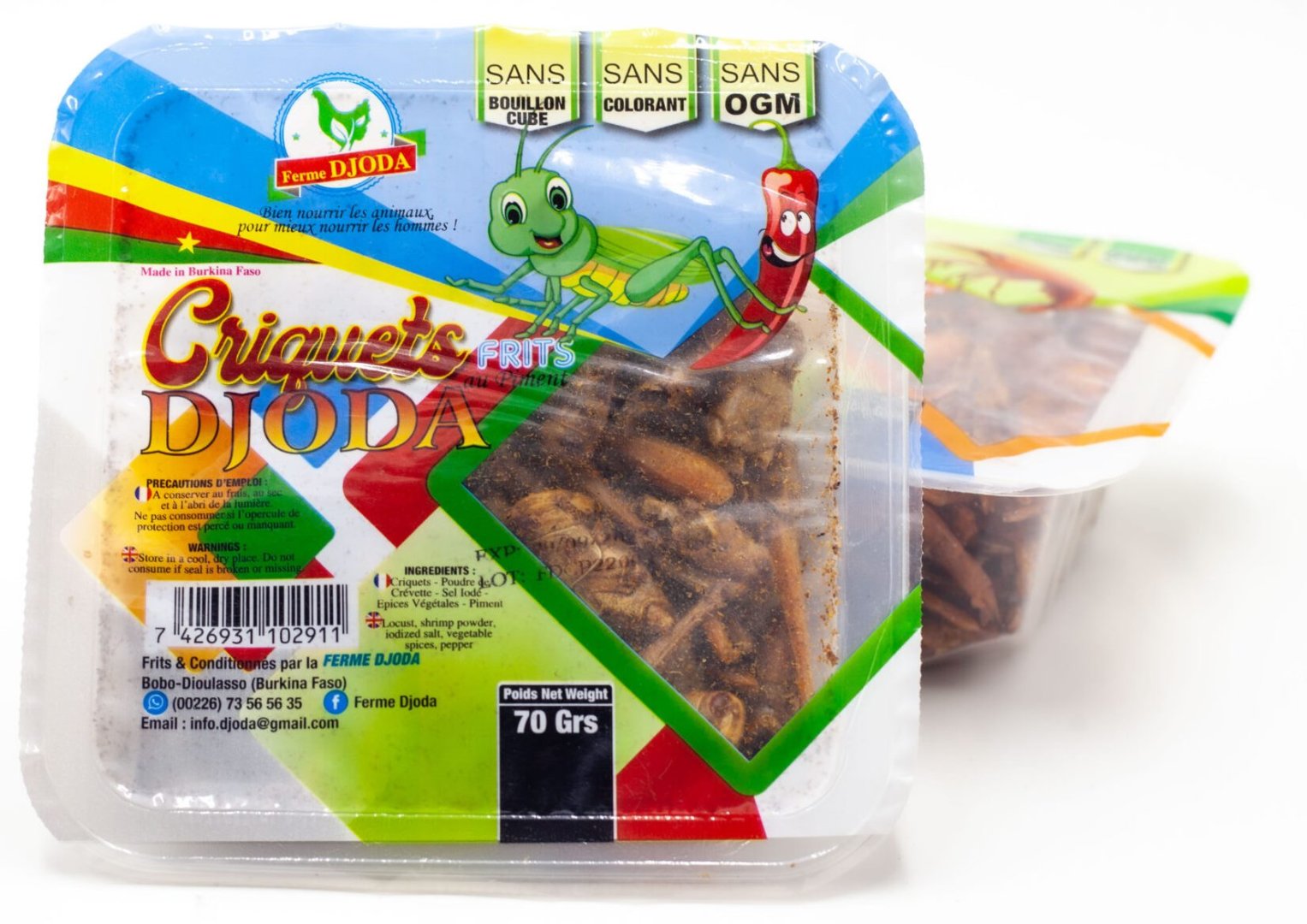 Criquets frits 70 g